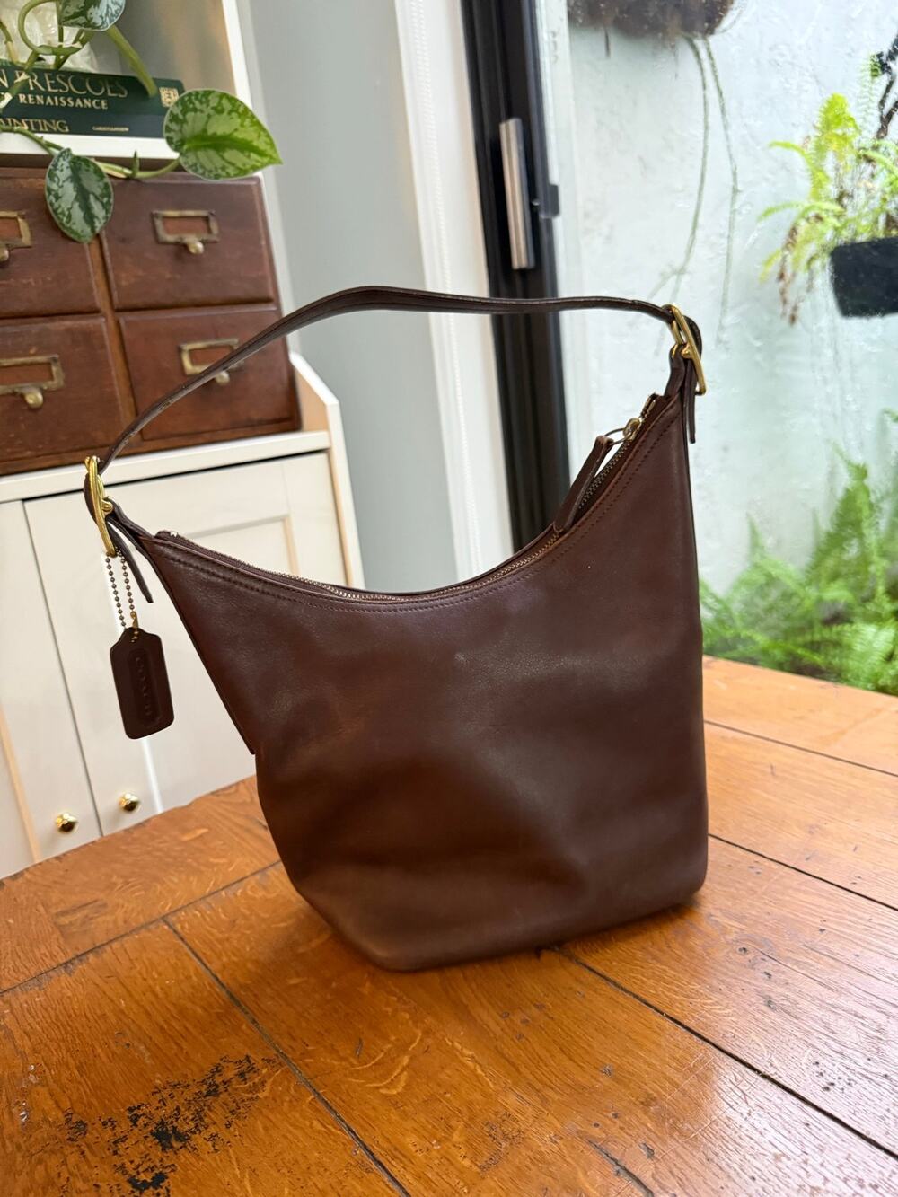 Vintage Coach Legacy West Hobo Shoulder Bag | #9823 | Mahogany Brown